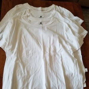 Men's white T-shirts, XL